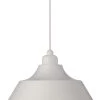 Dyberg Larsen Suspensions Suspension En Métal Blanc Et Douille En Porcelaine , H 21 Cm D 33 Cm