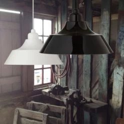 Dyberg Larsen Suspensions Suspension En Métal Blanc Et Douille En Porcelaine , H 21 Cm D 33 Cm -Luminaires Contemporain Soldes suspension en metal blanc et douille en porcelaine h 21 cm d 33 cm 2