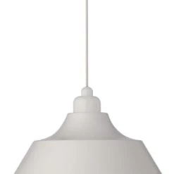 Dyberg Larsen Suspensions Suspension En Métal Blanc Et Douille En Porcelaine , H 21 Cm D 33 Cm -Luminaires Contemporain Soldes suspension en metal blanc et douille en porcelaine h 21 cm d 33 cm 3