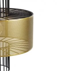 QAZQA Suspensions Suspension En Métal Doré -Luminaires Contemporain Soldes suspension en metal dore 10