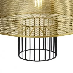 QAZQA Suspensions Suspension En Métal Doré -Luminaires Contemporain Soldes suspension en metal dore 11