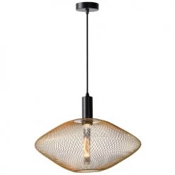 Lucide Suspensions Suspension En Métal Doré -Luminaires Contemporain Soldes suspension en metal dore 3