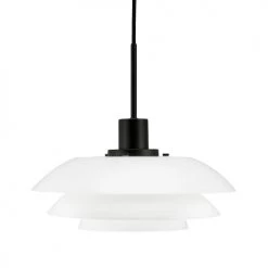 Dyberg Larsen Suspensions Suspension En Métal Mat Et Verre, H 15 Cm D 31 Cm