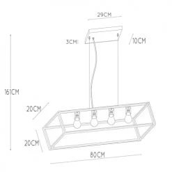 Lucide Suspensions Suspension En Métal Noir -Luminaires Contemporain Soldes suspension en metal noir 12