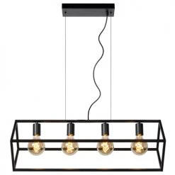 Lucide Suspensions Suspension En Métal Noir -Luminaires Contemporain Soldes suspension en metal noir 14