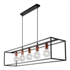 Lampea Suspensions Suspension En Métal Noir 155 Cm -Luminaires Contemporain Soldes suspension en metal noir 155 cm 3