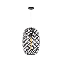 Lampea Suspensions Suspension En Métal Doré 180 Cm -Luminaires Contemporain Soldes suspension en metal noir 180 cm