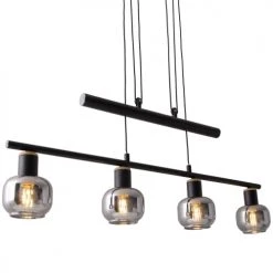 Keria Suspensions Suspension En Métal Noir -Luminaires Contemporain Soldes suspension en metal noir 8