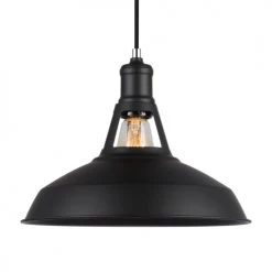 Lussiol Lighting Suspensions Suspension En Métal Noir D. 31 Cm
