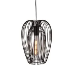 Present Time Suspensions Suspension En Métal Noir H33cm -Luminaires Contemporain Soldes suspension en metal noir h33cm 3