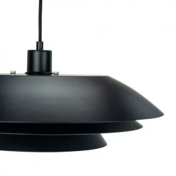 Dyberg Larsen Suspensions Suspension En Métal Noir Mat, H 13 Cm D 45 Cm -Luminaires Contemporain Soldes suspension en metal noir mat h 13 cm d 45 cm 2
