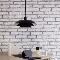 Dyberg Larsen Suspensions Suspension En Métal Noir Mat, H 15 Cm D 31 Cm -Luminaires Contemporain Soldes suspension en metal noir mat h 15 cm d 31 cm 4