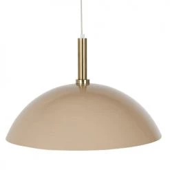 Maisons Du Monde Suspensions Suspension En Métal Teinté Crème Et Laiton