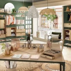 Maisons Du Monde Suspensions Suspension En Métal Teinté Crème Et Laiton -Luminaires Contemporain Soldes suspension en metal teinte creme et laiton 1000 14 16 219161 4