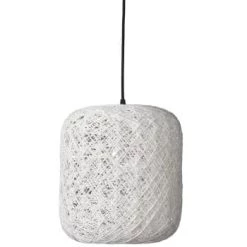 Dyberg Larsen Suspensions Suspension En Papier Filé Et Fil Métallique Blanc, H 30 Cm D 30 Cm -Luminaires Contemporain Soldes suspension en papier file et fil metallique blanc h 30 cm d 30 cm 4