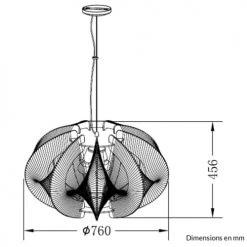 Laurie Lumière Suspensions Suspension En Pvc Argenté -Luminaires Contemporain Soldes suspension en pvc argente 8