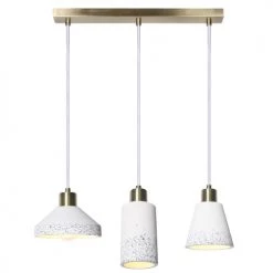 Keria Suspensions Suspension En Stone Laiton -Luminaires Contemporain Soldes suspension en stone laiton 4