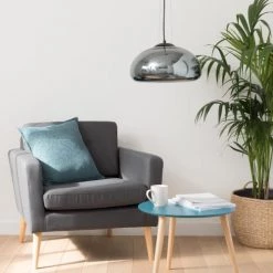 Maisons Du Monde Suspensions Suspension En Verre Argenté -Luminaires Contemporain Soldes suspension en verre argente 1000 16 11 177377 4