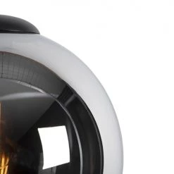 QAZQA Suspensions Suspension En Verre Argenté -Luminaires Contemporain Soldes suspension en verre argente 15