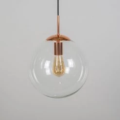 QAZQA Suspensions Suspension En Verre Cuivre -Luminaires Contemporain Soldes suspension en verre cuivre 2