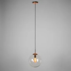 QAZQA Suspensions Suspension En Verre Cuivre -Luminaires Contemporain Soldes suspension en verre cuivre 3