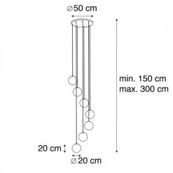 QAZQA Suspensions Suspension En Verre Doré/laiton -Luminaires Contemporain Soldes suspension en verre dore laiton 18