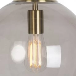 QAZQA Suspensions Suspension En Verre Doré/laiton -Luminaires Contemporain Soldes suspension en verre dore laiton 7