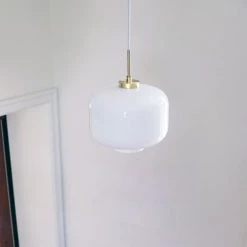 Dyberg Larsen Suspensions Suspension En Verre Et Laiton, H 20 Cm D 25 Cm -Luminaires Contemporain Soldes suspension en verre et laiton h 20 cm d 25 cm 2