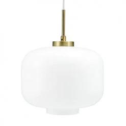 Dyberg Larsen Suspensions Suspension En Verre Et Laiton, H 20 Cm D 25 Cm