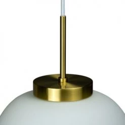 Dyberg Larsen Suspensions Suspension En Verre Et Laiton, H 30 Cm D 25 Cm -Luminaires Contemporain Soldes suspension en verre et laiton h 30 cm d 25 cm 3