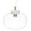 Maisons Du Monde Suspensions Suspension En Verre Et Marbre Blanc H23