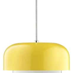 Dyberg Larsen Suspensions Suspension En Verre Et Métal Rouge Fonçé, H 15 Cm D 23 Cm -Luminaires Contemporain Soldes suspension en verre et metal jaune h 15 cm d 23 cm 5