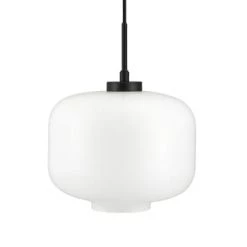 Dyberg Larsen Suspensions Suspension En Verre Et Métal Noir, H 20 Cm D 25 Cm -Luminaires Contemporain Soldes suspension en verre et metal noir h 20 cm d 25 cm 6