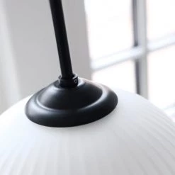 Dyberg Larsen Suspensions Suspension En Verre Et Métal Noir Mat, H 20 Cm D 14 Cm -Luminaires Contemporain Soldes suspension en verre et metal noir mat h 20 cm d 14 cm 3