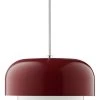 Dyberg Larsen Suspensions Suspension En Verre Et Métal Rouge Fonçé, H 15 Cm D 23 Cm
