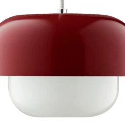 Dyberg Larsen Suspensions Suspension En Verre Et Métal Rouge Fonçé, H 15 Cm D 23 Cm -Luminaires Contemporain Soldes suspension en verre et metal rouge fonce h 15 cm d 23 cm 2