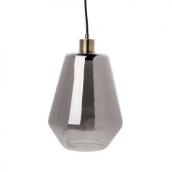 Maisons Du Monde Suspensions Suspension En Verre Fumé Et Métal Doré