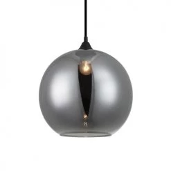 Lussiol Lighting Suspensions Suspension En Verre Gris D. 30 Cm