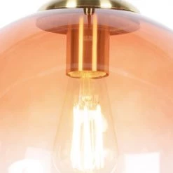 QAZQA Suspensions Suspension En Verre Rose -Luminaires Contemporain Soldes suspension en verre rose 13