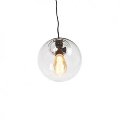 QAZQA Suspensions Suspension En Verre Transparent -Luminaires Contemporain Soldes suspension en verre transparent 24