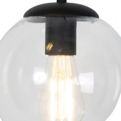 QAZQA Suspensions Suspension En Verre Transparent -Luminaires Contemporain Soldes suspension en verre transparent 4