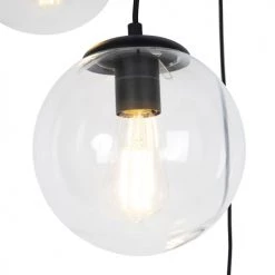 QAZQA Suspensions Suspension En Verre Transparent -Luminaires Contemporain Soldes suspension en verre transparent 6
