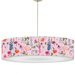 Abat-jours Suspensions Suspension Fleur Bleue Acidulée T 60 X H 25 -Luminaires Contemporain Soldes suspension fleur rose acidulee t 60 x h 25