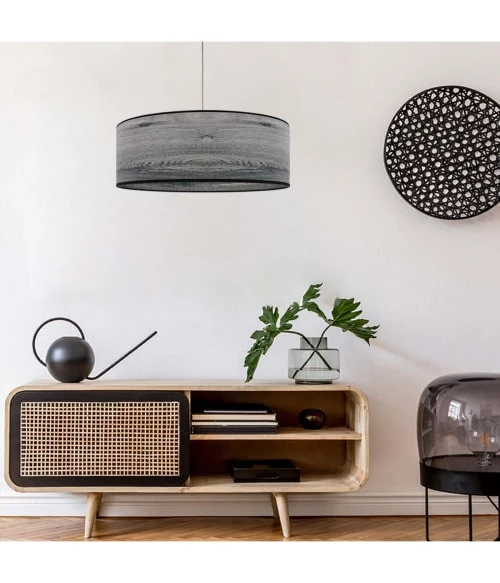 Abat-jours Suspensions Suspension Imprimée Effet Bois Frêne T 50 X H 25 2 Abat-jours Suspensions Suspension Imprimée Effet Bois Frêne T 50 X H 25 – Image 2