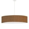 Abat-jours Suspensions Suspension Imprimée Effet Lin Camel T 50 X H 25