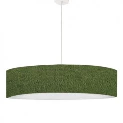 Abat-jours Suspensions Suspension Imprimée Effet Lin Vert T 50 X H 25