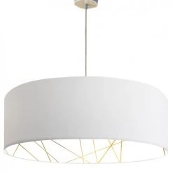 Abat-jours Suspensions Suspension Imprimée Intérieur Linear Blanc T 65 X H 28