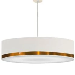 Abat-jours Suspensions Suspension Jonc Blanc Et Aluminium T 65 X H 25 -Luminaires Contemporain Soldes suspension jonc blanc et cuivre t 65 x h 25