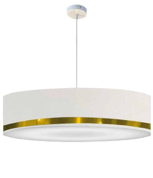 Abat-jours Suspensions Suspension Jonc Blanc Et Or T 65 X H 25 1 Abat-jours Suspensions Suspension Jonc Blanc Et Or T 65 X H 25