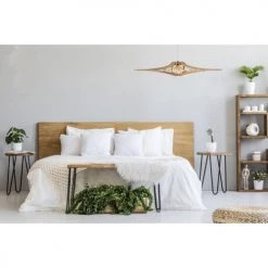 RIF Suspensions Suspension Lin Blanc D90cm -Luminaires Contemporain Soldes suspension lin blanc d90cm 3